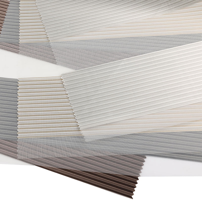 YX05 光透過性と通気性のある半遮光ゼブラブラインド生地