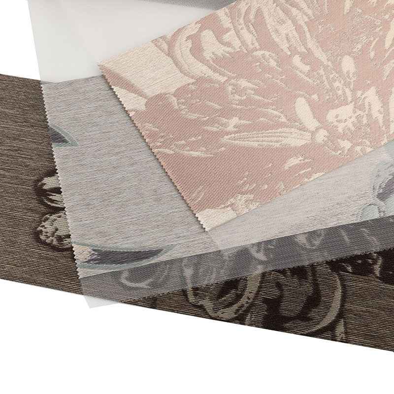 YX022 シンプルなリビングルームソフトガーゼカーテンジャカードゼブラブラインド生地