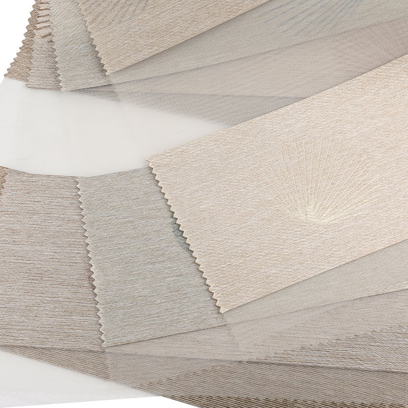 GD03 シンプルなファッションソフトガーゼカーテンジャカードゼブラブラインド生地