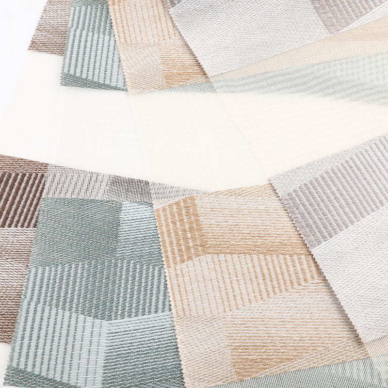 YX010 オフィス遮光ジャカード刺繍ゼブラブラインド生地