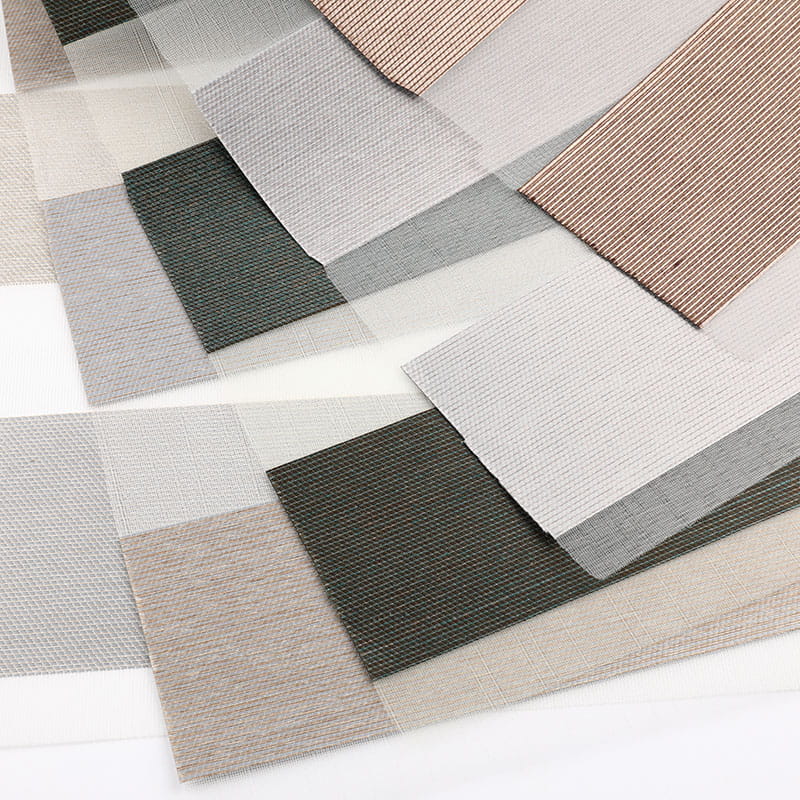 F078 ホテルの寝室のストライプ半遮光ゼブラ ブラインド生地